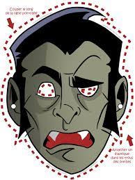 gratuit masque dracula vampire bricolage jeu halloween a imprimer props diy masks decorations coloriage star wars jango fett