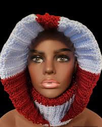 Crochet Turtleneck Hoodie