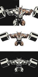 Strong Bull Bull Tattoos Gym Logo Gym Art