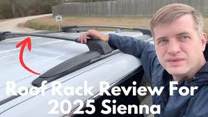 Adding roof rack cross bars to a Toyota Sienna mini van