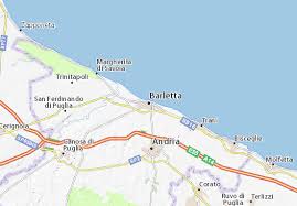 Sei province che abbracciano un territorio di quasi 5km che contiene milioni di persone. Mappa Michelin Barletta Pinatina Di Barletta Viamichelin