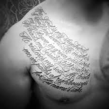 This makes chest tattoos very special for both men and women. Top 43 Bible Verse Tattoo Ideas 2021 Inspiration Guide