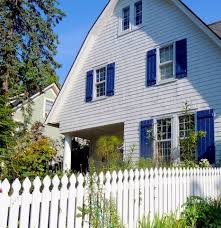Blue house white trim contains a classic combination that you can use for creating a fantastic exterior design. Master Class Exterior House Colors House Exterior Blue House Paint Exterior White Exterior Houses