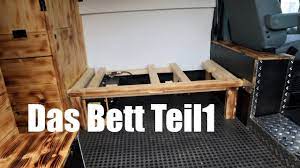 Ein ausziehbett an der linken seite (liegefläche 2,0 m x 1,13 m) mit 60 mm starken matratzen. Ausziehbett Im Camper Teil 1 Selbstausbau Vlog 2018 7 Youtube
