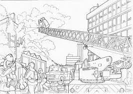 Lego city firefighter fire truck. Fire Brigade Coloring Pages Coloring Home