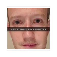 マーク・ザッカーバーグ、うっかりして既読のままにしてたよステッカー