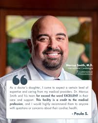 When it comes to your heart, expertise and compassion matter. 💙 We're  proud to have providers like Dr. Marcus Smith leading with both—offering  exceptional care to every patient who walks through our