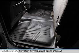 Smartliner Floor Mats 2 Row Liner Set Black Best Price Oempartscar Com Floor Mats Crew Cab 2018 Silverado