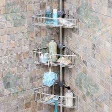 Complete with a contemporary designed black metal frame and a second smaller shelf. Spring Bathroom Corner Set Paloma With Aluminum Shelf Code N29 From Primanova Egp 504