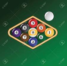 Pick out the nine balls numbered 1 through 9, and place them inside the rack. Nine Ball Rack Ist Eine Darstellung Einer Zahnstange Pool Oder Billardkugeln Fur Neun Ballspiel Lizenzfrei Nutzbare Vektorgrafiken Clip Arts Illustrationen Image 16030349