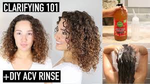 Clarifying Curly Hair How To Clarify Remove Buildup Acv Rinse Youtube In 2020 Curly Hair Styles Curly Hair Care Acv Hair Rinse