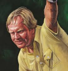 Jack Nicklaus, "Number Six Back in '86" 24x36 AUTO AROC, L.E. 86