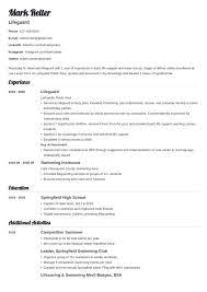 Lifeguard Resume Example Template Valera Resume Examples Job Resume Examples Resume
