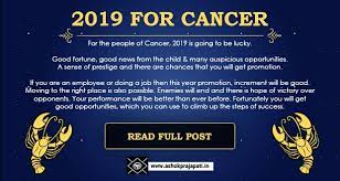 Get your sign's star forecast for the year ahead in life, love, and career. Cancer Horoscope Predictions 2019