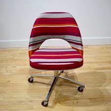 Inspired by the deco style of woven cane, this office chair adds airy, natural style to a room. Vintage Knoll Eero Saarinen Office Desk Chair W New Fabric Mid Century Mod Mcm Sweet Modern Midcentury Modern Office Chairs For Sale Sweet Modern Akron Oh