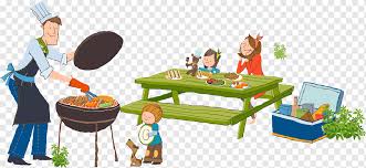 National heritage a vector silhouette illustration of a young family walking through a national park. Family Having Picnic Barbecue Picnic Cartoon Illustration Painted A Cozy Four Cooking Watercolor Painting Furniture Food Png Pngwing