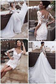 Get Some Inspiration From Our Hot Selling Wedding Dresses Find Your Dream Dress Easier 2nd Wedding Dresses Short Wedding Dress Wedding Dress Detachable Skirt