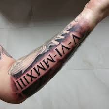 Armband tattoos have been popular in a number of styles over the past two decades. Men Roman Numeral Tattoos On Forearm Novocom Top