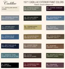 Check spelling or type a new query. 1971 Cadillac Paint Codes