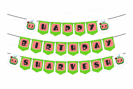 Coco Melon Theme Boy Personalized With Name Hanging Party Supplies Party Supplies India