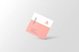 Square Business Card Mockup Business Card Mock Up Square Business Card Mockup