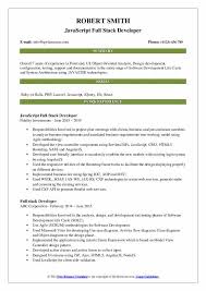 What are the 3 main resume formats. Full Stack Developer Resume Samples Qwikresume