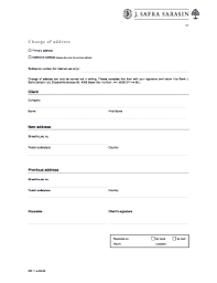 Safra sarasin ltd in basle, switzerland is sarachbb. Fillable Online Jsafrasarasin Change Of Address Bank J Safra Sarasin Ag Jsafrasarasin Fax Email Print Pdffiller