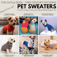 Dog sweater instructions for an easy knit sweater. Crochet Pet Sweaters Oombawka Design Crochet