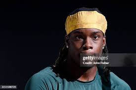 Caleb Durbin of the Milwaukee Brewers up to bat against the Athletics...  News Photo