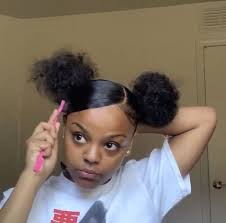 It's all about creating a top bun on the top of her head, using only part of her hair. Easy Natural Hairstyles For Black Girls 3c Novocom Top