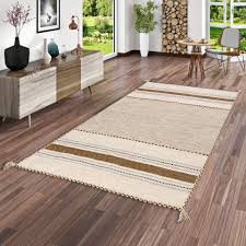Alle kelim teppiche sind handgewebt und bestehen aus 100 % baumwolle. Natur Teppich Kelim Navarro Curry Beige Kaufen Bei Teppichversand24