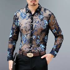 La collection printemps/été 2021 est disponible en ligne. Hommesexy Chemise Transparente En Maille 4xl Pour Homme Vetement De Luxe A Manches Longues Avec Broderie En Dentelle Pour Soiree En Boite De Nuit Aliexpress