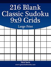 Whether you are young or old, sudoku helps build critical thinking skills and is a powerful. 9781508576341 216 Blank Classic Sudoku 9x9 Grids Large Print Blank Sudoku Grids Abebooks Snels Nick 1508576343