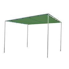With a 8 ft x 8 ft footprint, this canopy provides 64 square feet of shade. 10 X 10 Flat Shade Mesh Canopy