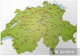 And also about the elections of the swiss parliament 2015. Landkarte Der Schweiz Mit Autobahnen Poster Pixers We Live To Change