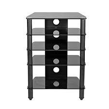 Maybe you would like to learn more about one of these? Mmt Hi Fi Media Rack Av 5 Shelf Glass Tv Stand For Flat Screen Tv Av Audio Video Separates Turntables Record Players Component Amps Receivers Rack Storage Cabinet Buy Online In Bahamas At Bahamas Desertcart Com