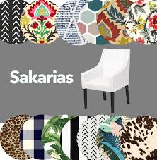 Covers with long and medium skirt and pleats look extremely elegant on dining and any other type of chair. Ikea Sakarias Custom Covers Ikea Fabric Ikea Chair Cover Ikea Dining