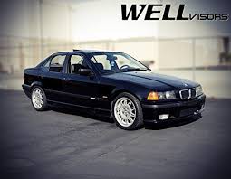 Wellvisors Premium Series Side Rain Guard Window Visors Deflectors For 92 98 Bmw E36 3 Series 1992 1993 1994 1995 1996 1997 1998 92 93 Bmw Bmw 3 Series Bmw E36
