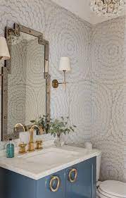 Blue scalamandre zebra wallpaper in powder room in 2020 … from i.pinimg.com. 150 Mirrors Ideas In 2021 Home Decor Interior Decor