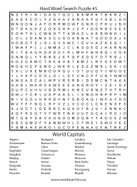 Crossword puzzles can be fun, challenging and educational. Hard Word Searches Hard Word Search Puzzle Five
