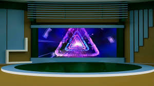 News Tv Studio Set Virtual Green Screen Background Loop Jonystarhill Greenscreen Green Screen Backgrounds Virtual Studio