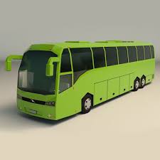 Low Poly Coach Bus 01 In 2020 Low Poly 3d Model Poly