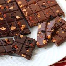 Rum Raisin Nut Chocolate Bars Recipe Chocolate Bark Recipes Homemade Chocolate Recipes Homemade Chocolate