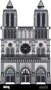 Notre dame cathedral icon vector Banque d'images vectorielles - Page 2 -  Alamy