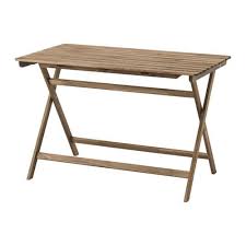 Askholmen Table Exterieur Pliable Teinte Brun Clair Ikea Bois Dur Et Table De Jardin