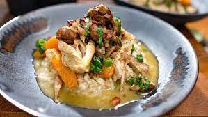 rezept weisswein huhn mit risotto lebensmittel essen fleisch gerichte huhnchenrezepte