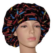 Scrub Caps Dachshund Dogs-Veterinarian Scrub Hat-ScrubHeads-Bouffant Scrub  Hat-Surgical Hat-Vet Tech Scrub Hat-Weiner Dog Scrub Hat