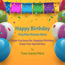 It's fast and easy to design your own custom greeting cards with our online greeting card maker. Valentine Card Design Happy Birthday Card Maker With Photo And Name