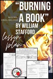 Burning A Book By William Stafford Analysis Question And Writing Activity In 2020 Writing Activities Creative Writing Ideas Teaching Characterization