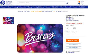 Boscov's gift cards issued after 10/2/2010 will not expire and will not have fees of any kind. Www Boscovs Com Check Boscov S Gift Card Balance